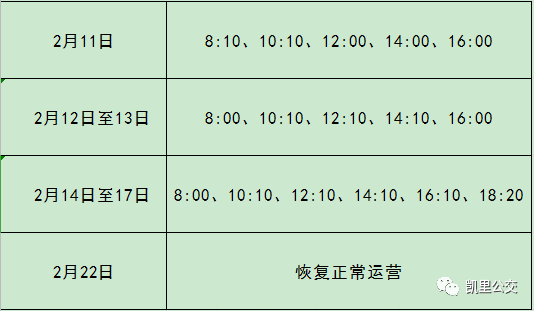 春节期间,凯里公交班次时间出炉!涉及这些路线…