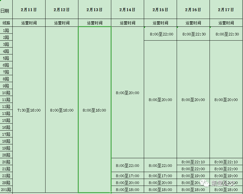 春节期间,凯里公交班次时间出炉!涉及这些路线…